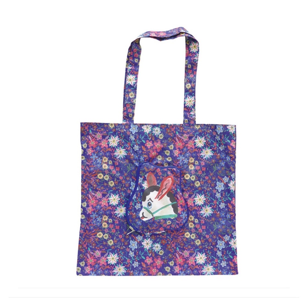 Nathalie Lete! Tote face bag. Donkey tote w/zipper pouch! Japan import! New!